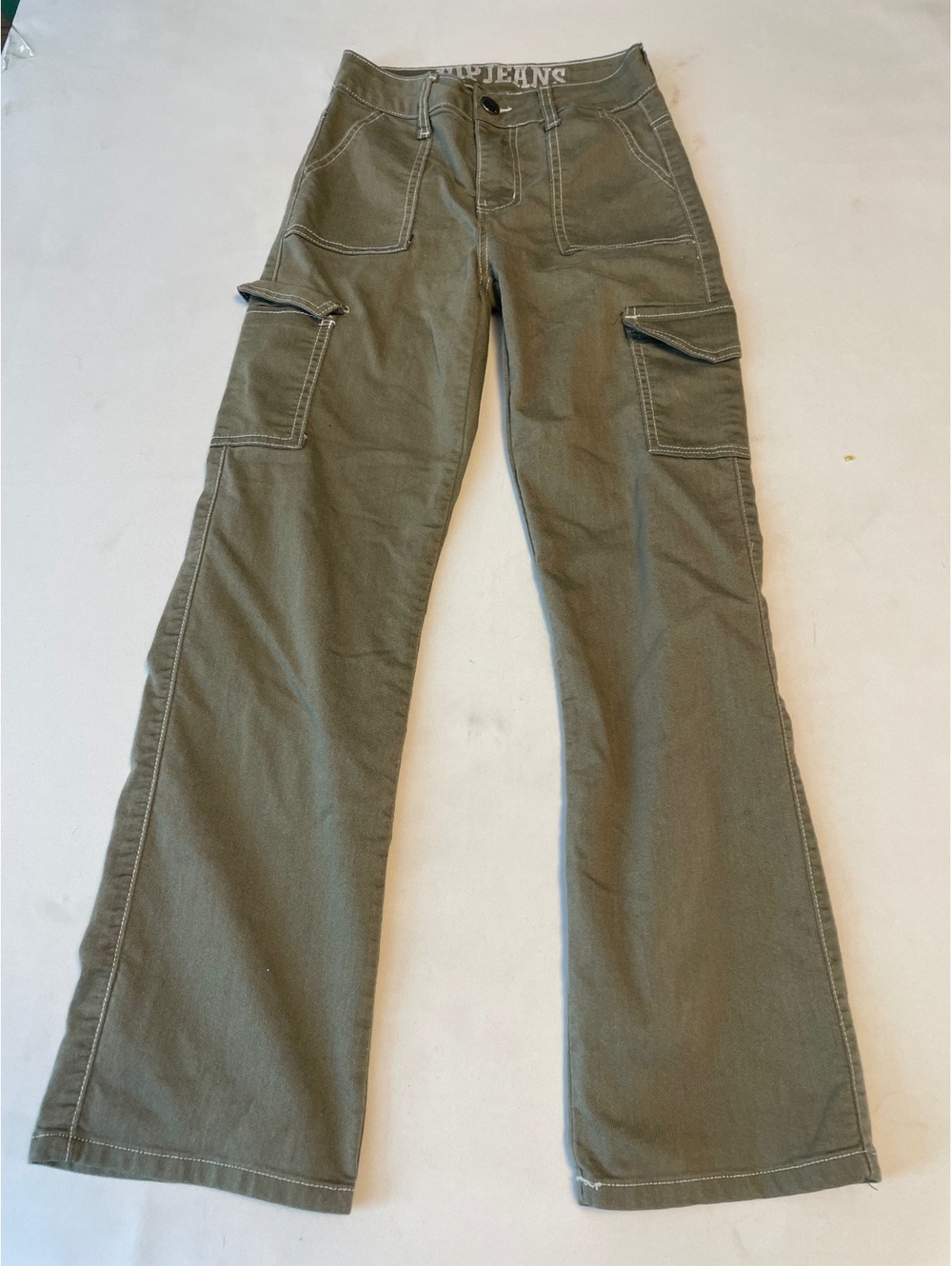 VIP Jeans Olive Green Cargo Pants Size 27 Regular